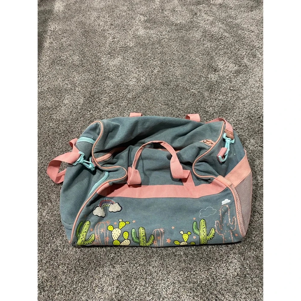 Disney Toy Story Jessie Bullseye Duffel Bag Blue Pink My‎ Squad is Legit Gym Bag